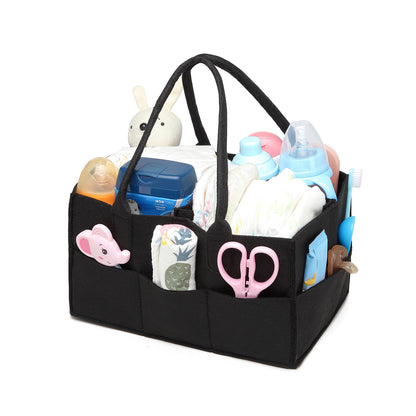 Kono Felt Caddy Organiser With Storage (S2049) - Black