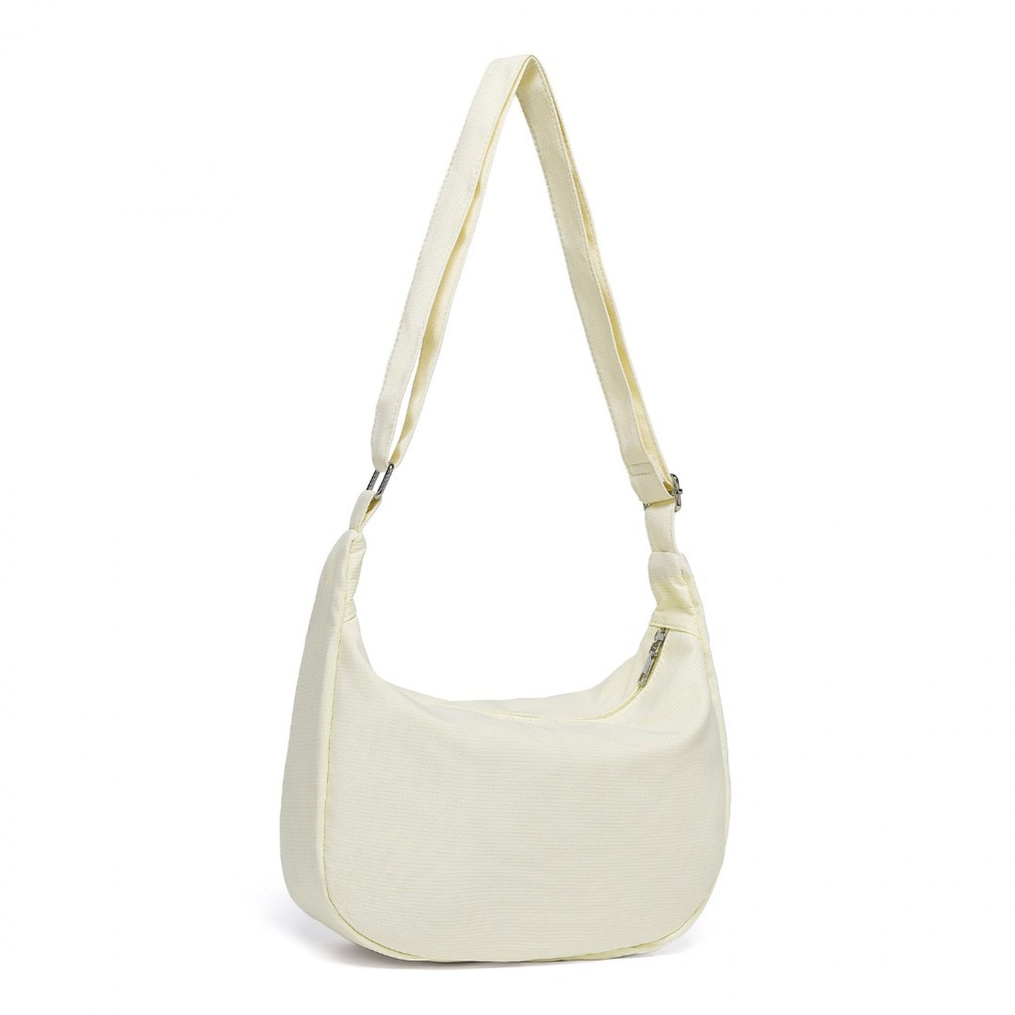 Water-resistant Portable Crescent Shoulder Cross Body Bag (S2314) - Beige