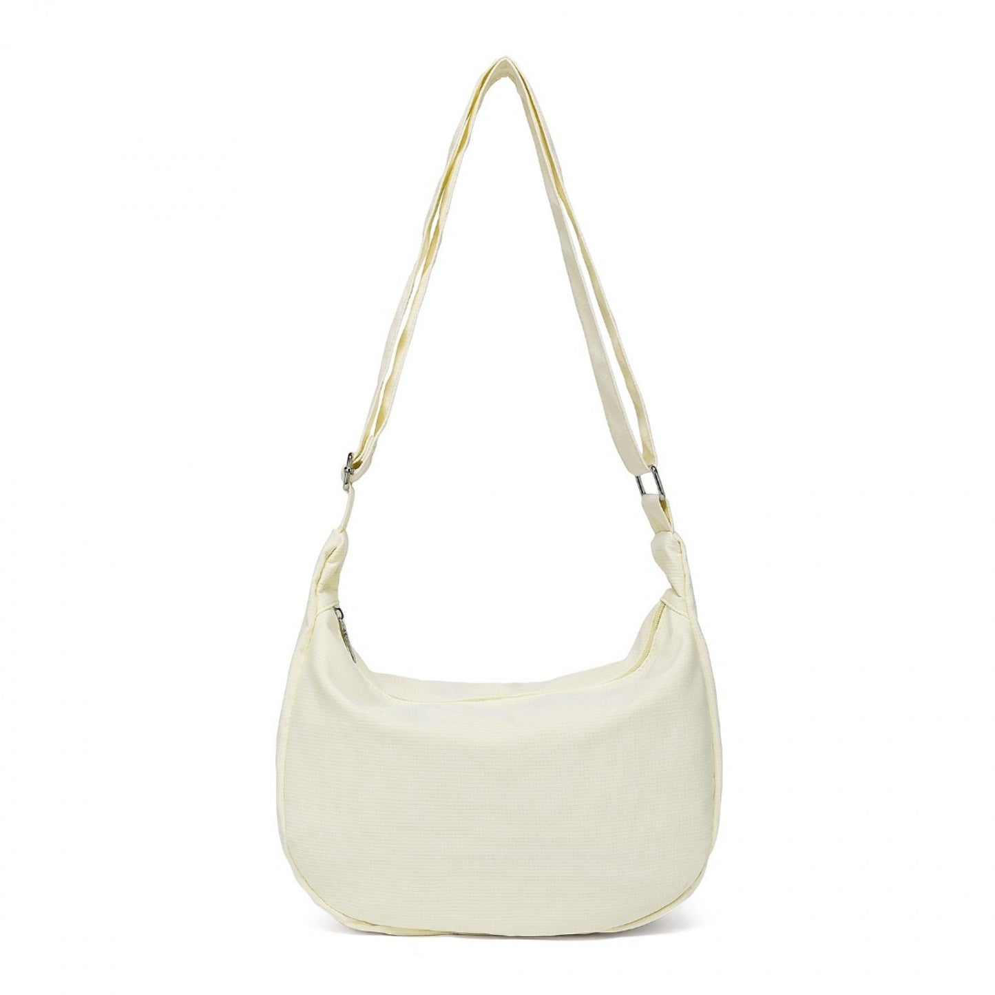 Water-resistant Portable Crescent Shoulder Cross Body Bag (S2314) - Beige