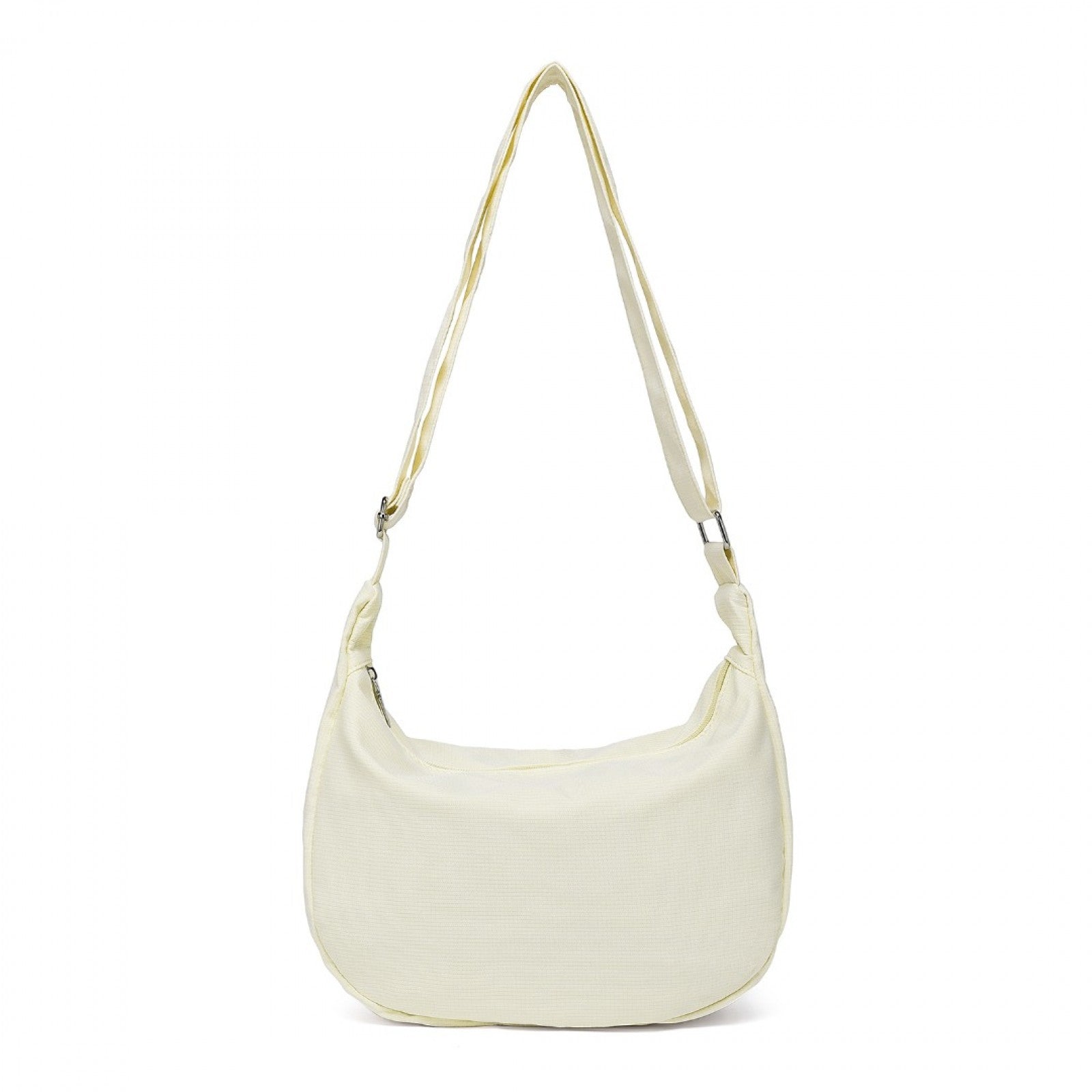 Water-resistant Portable Crescent Shoulder Cross Body Bag (S2314) - Beige