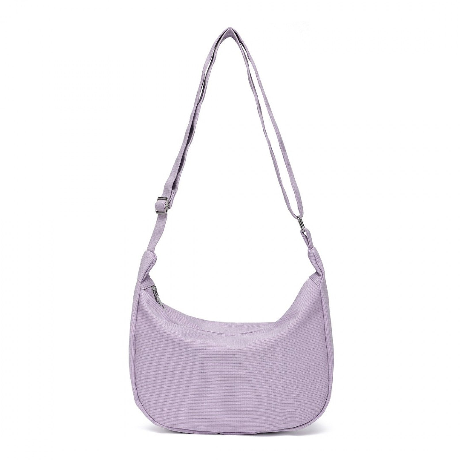 Water-resistant Portable Crescent Shoulder Cross Body Bag (S2314) - Purple
