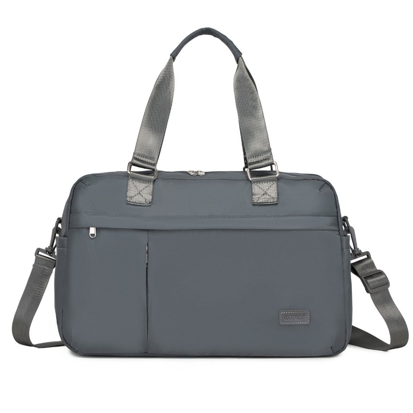 Kono Multi-functional Travel Bag Large Tote Bag & Duffle Bag with Expandable Compartment and Wet/Dry Pocket (TVK2430) - Grey
