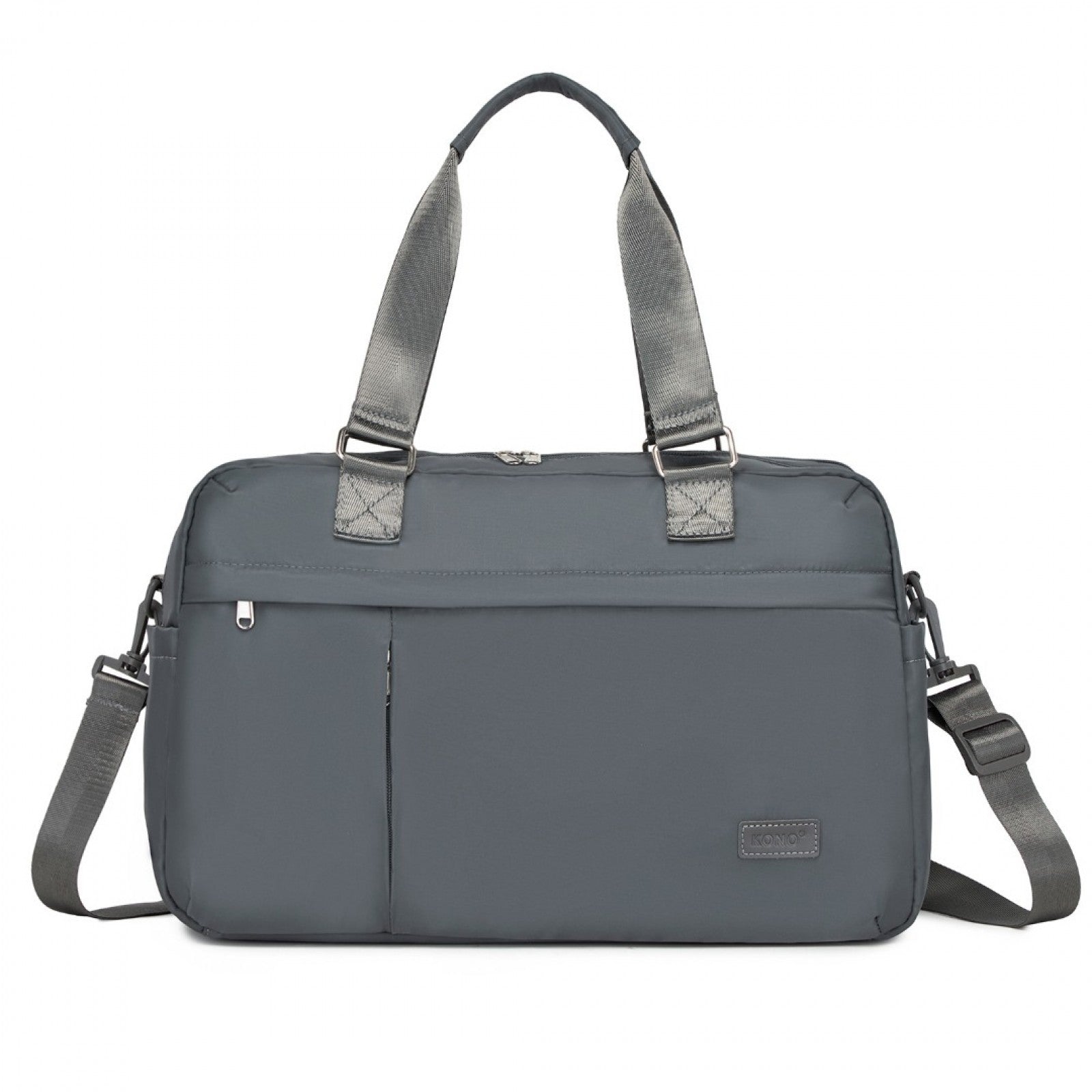 Kono Multi-functional Travel Bag Large Tote Bag & Duffle Bag with Expandable Compartment and Wet/Dry Pocket (TVK2430) - Grey