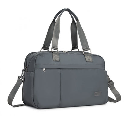 Kono Multi-functional Travel Bag Large Tote Bag & Duffle Bag with Expandable Compartment and Wet/Dry Pocket (TVK2430) - Grey