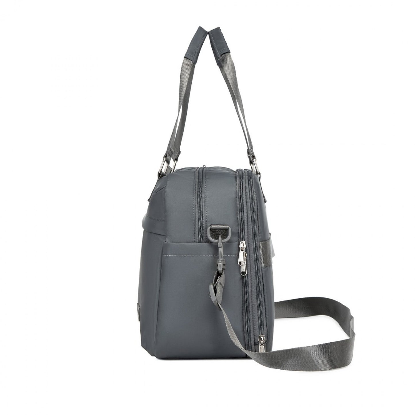 Kono Multi-functional Travel Bag Large Tote Bag & Duffle Bag with Expandable Compartment and Wet/Dry Pocket (TVK2430) - Grey