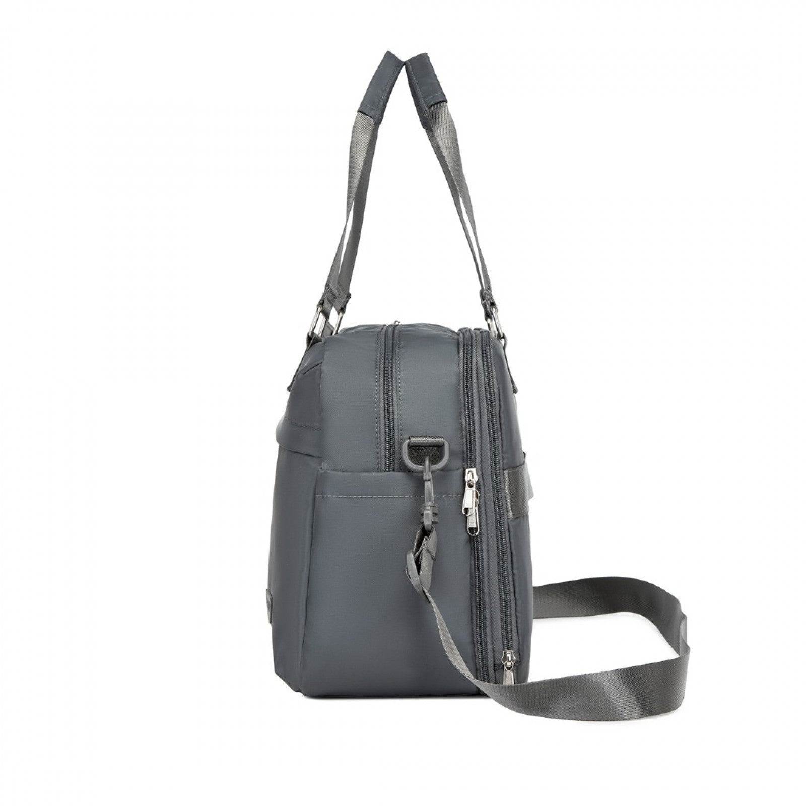 Kono Multi-functional Travel Bag Large Tote Bag & Duffle Bag with Expandable Compartment and Wet/Dry Pocket (TVK2430) - Grey