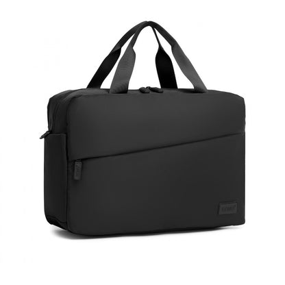 Kono Water-Resistant Travel Bag with Laptop Sleeve Multi-Functional Tote for Business and Weekend Large Capacity for Men and Women (TVK2444) - Black