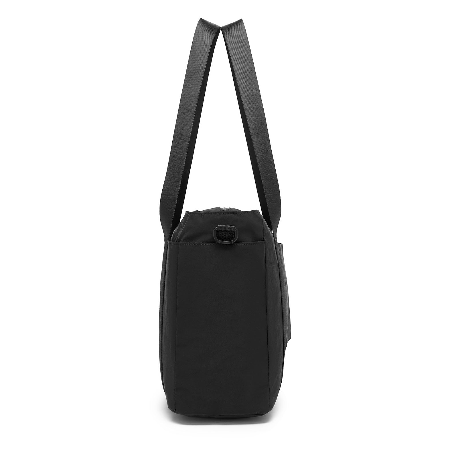 Kono Comfortable and Easy-Carry Large-Capacity Travel Tote with Laptop Sleeve, Trolley Sleeve and Crossbody Strap (TVK2515) - Black