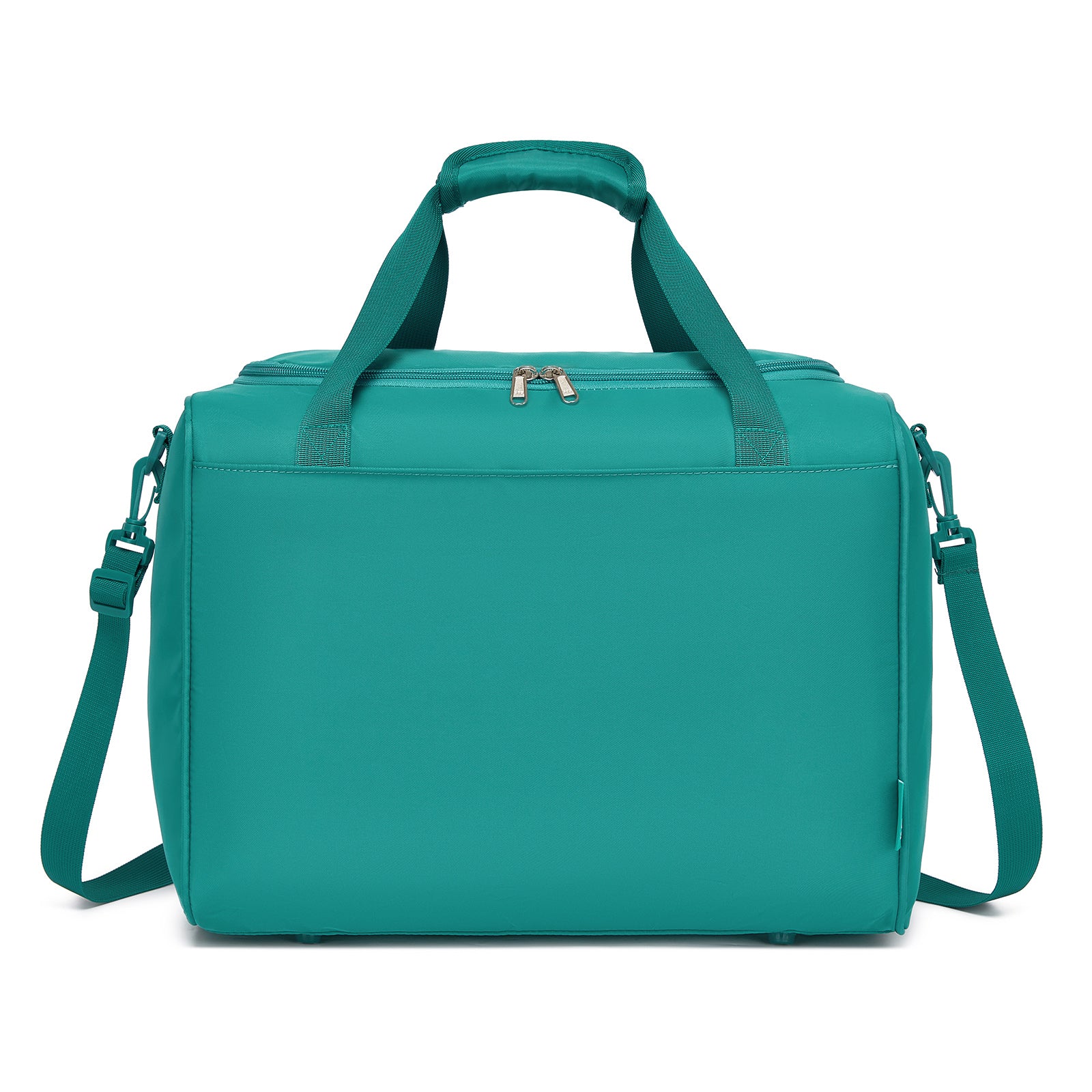Kono Compact and Lightweight 40×30×20 Personal-Item Travel Bag - U-Zip Wide Opening And Trolley Sleeve (TVK2521) - Blue & Green