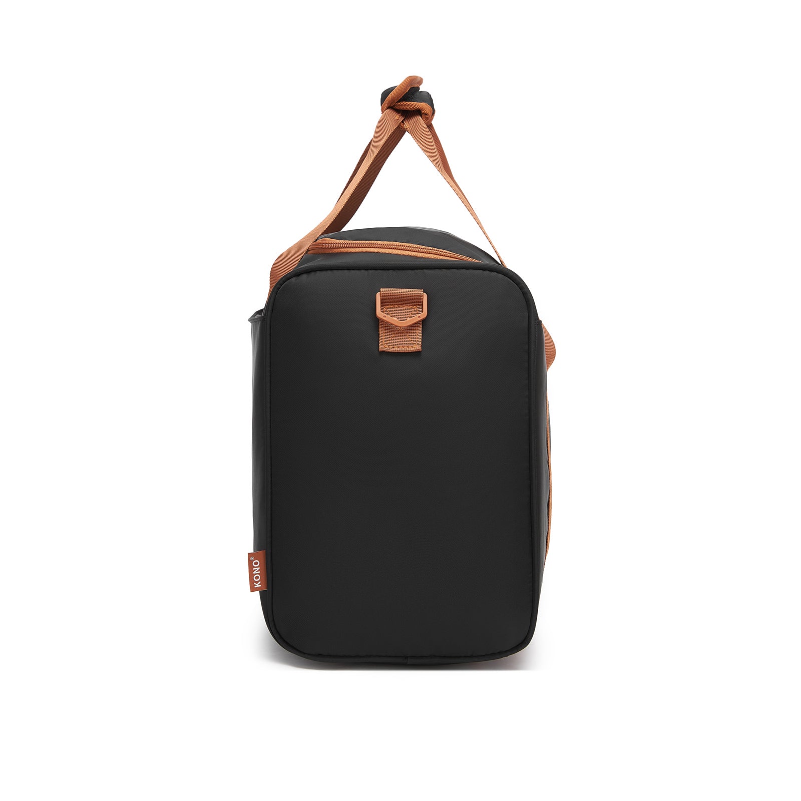 Kono Compact and Lightweight 40×30×20 Personal-Item Travel Bag - U-Zip Wide Opening And Trolley Sleeve (TVK2521) - Black & Brown