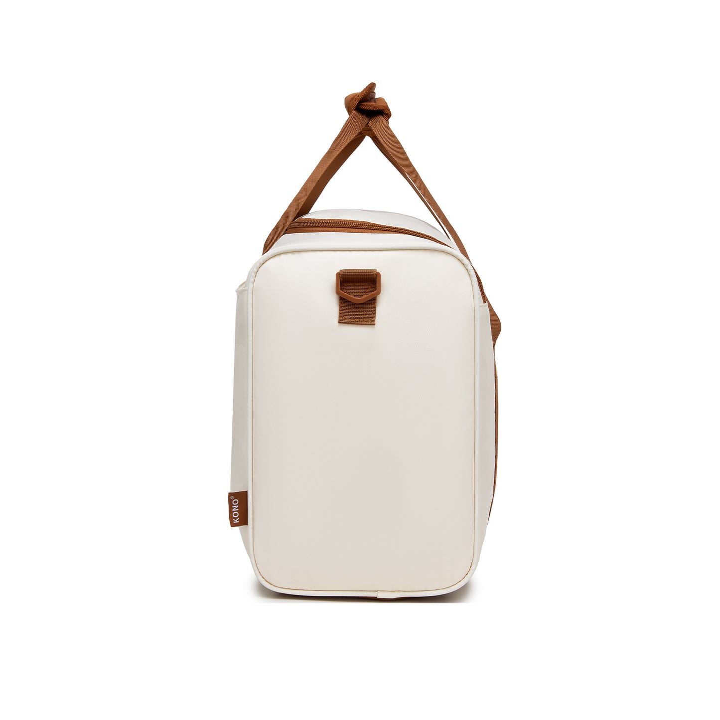 Kono Compact and Lightweight 40×30×20 Personal-Item Travel Bag - U-Zip Wide Opening And Trolley Sleeve (TVK2521) - Cream