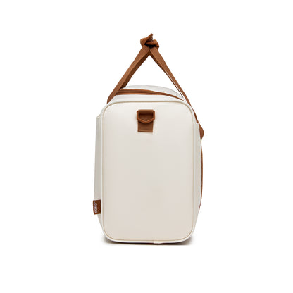 Kono Compact and Lightweight 40×30×20 Personal-Item Travel Bag - U-Zip Wide Opening And Trolley Sleeve (TVK2521) - Cream