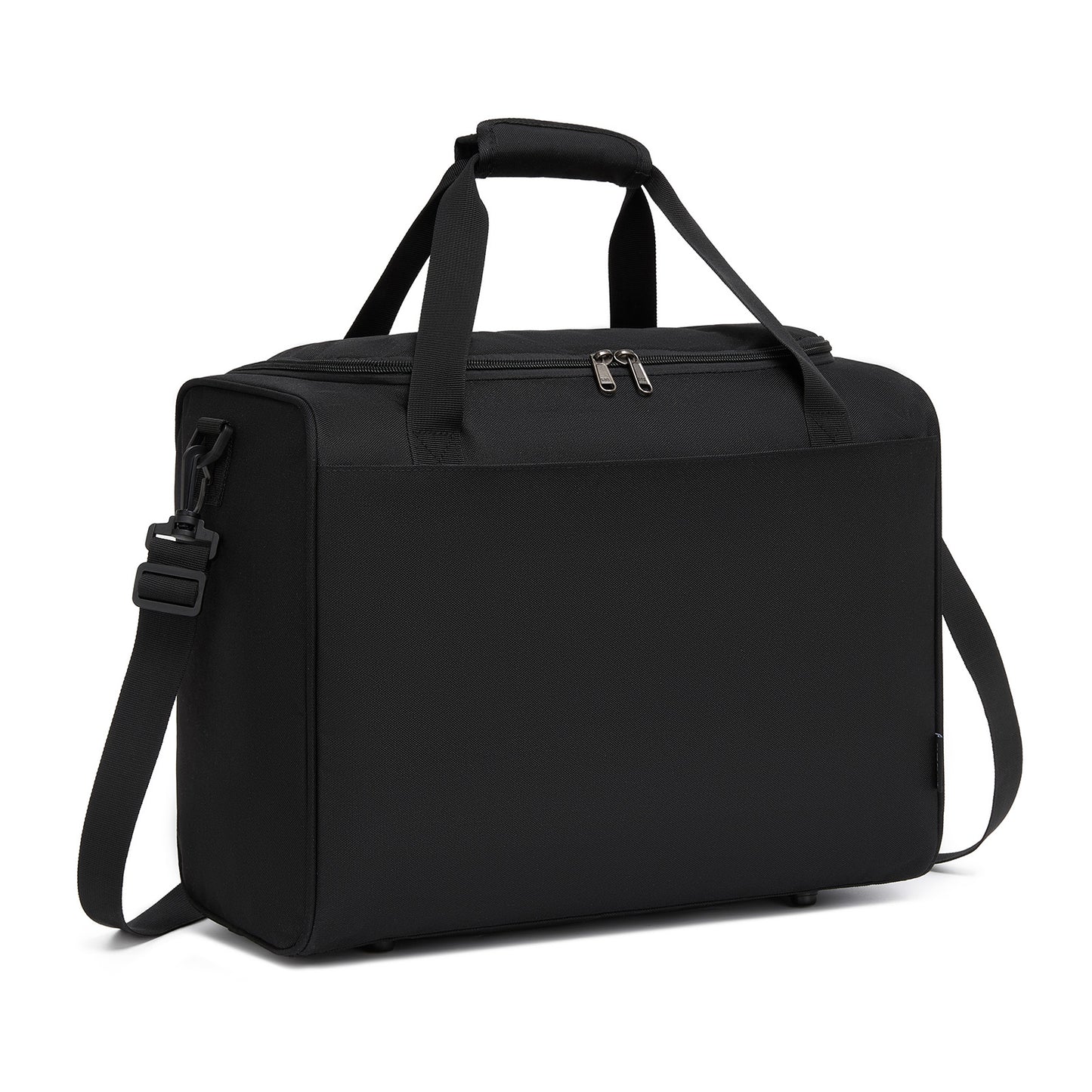 Kono Spacious Airline-Approved Cabin Travel Duffel (40×30×20 cm) - Roomy Weekender with U-Zip Opening (TVK2526) - Black