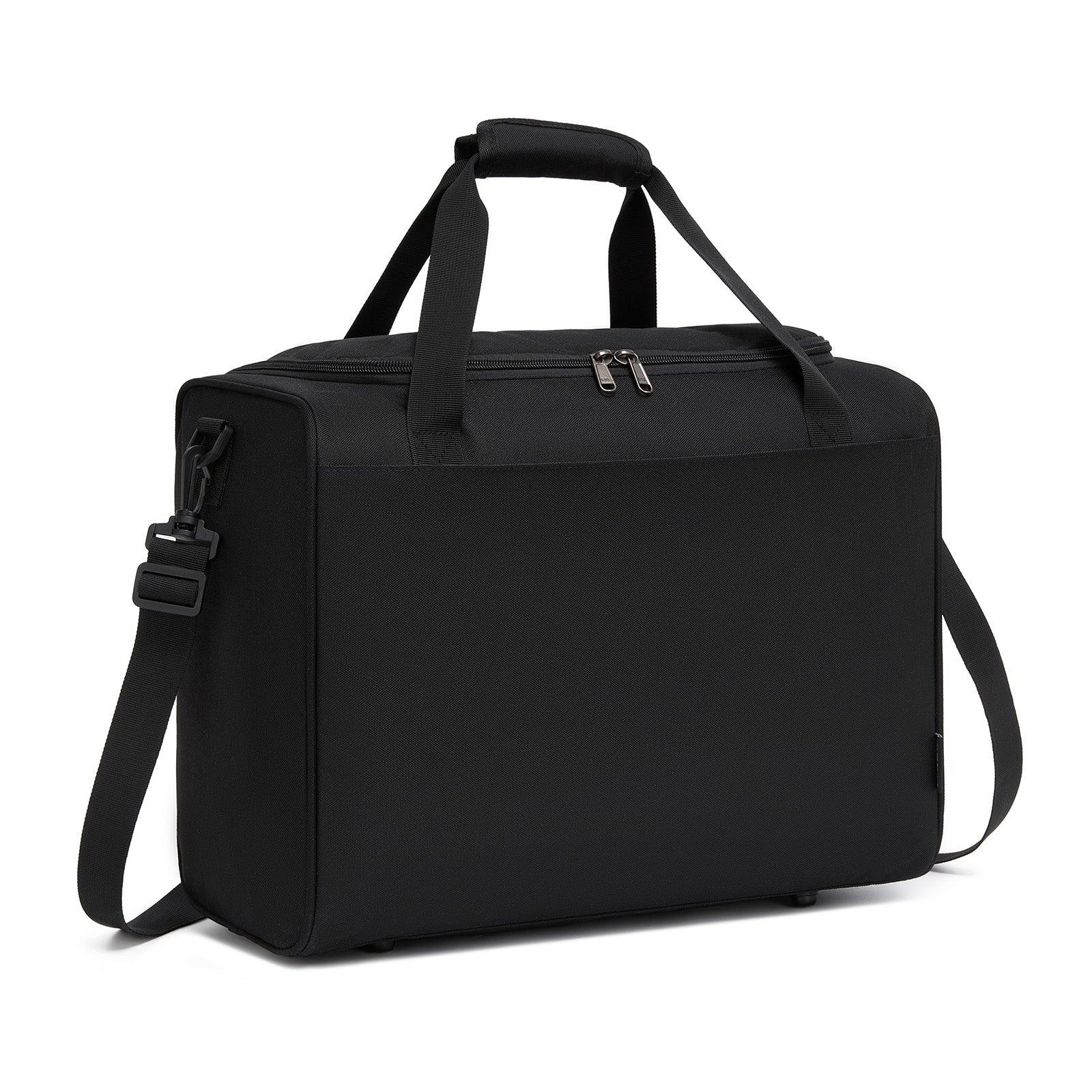 Kono Spacious Airline-Approved Cabin Travel Duffel (40×30×20 cm) - Roomy Weekender with U-Zip Opening (TVK2526) - Black