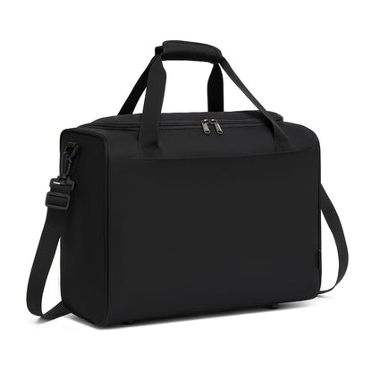 Kono Spacious Airline-Approved Cabin Travel Duffel (40×30×20 cm) - Roomy Weekender with U-Zip Opening (TVK2526) - Black
