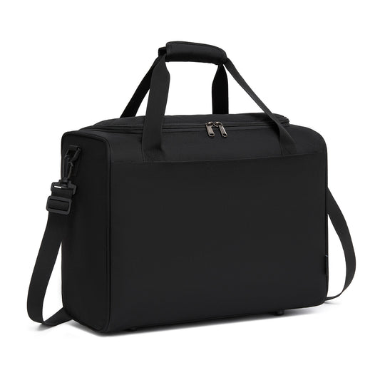 Kono Spacious Airline-Approved Cabin Travel Duffel (40×30×20 cm) - Roomy Weekender with U-Zip Opening (TVK2526) - Black