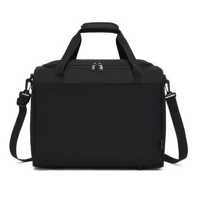 Kono Spacious Airline-Approved Cabin Travel Duffel (40×30×20 cm) - Roomy Weekender with U-Zip Opening (TVK2526) - Black