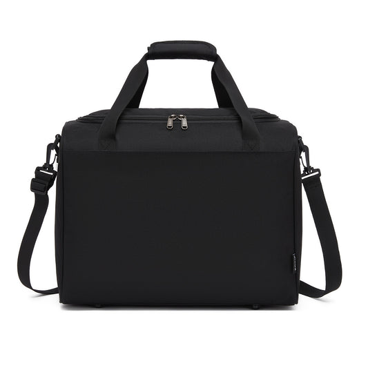 Kono Spacious Airline-Approved Cabin Travel Duffel (40×30×20 cm) - Roomy Weekender with U-Zip Opening (TVK2526) - Black