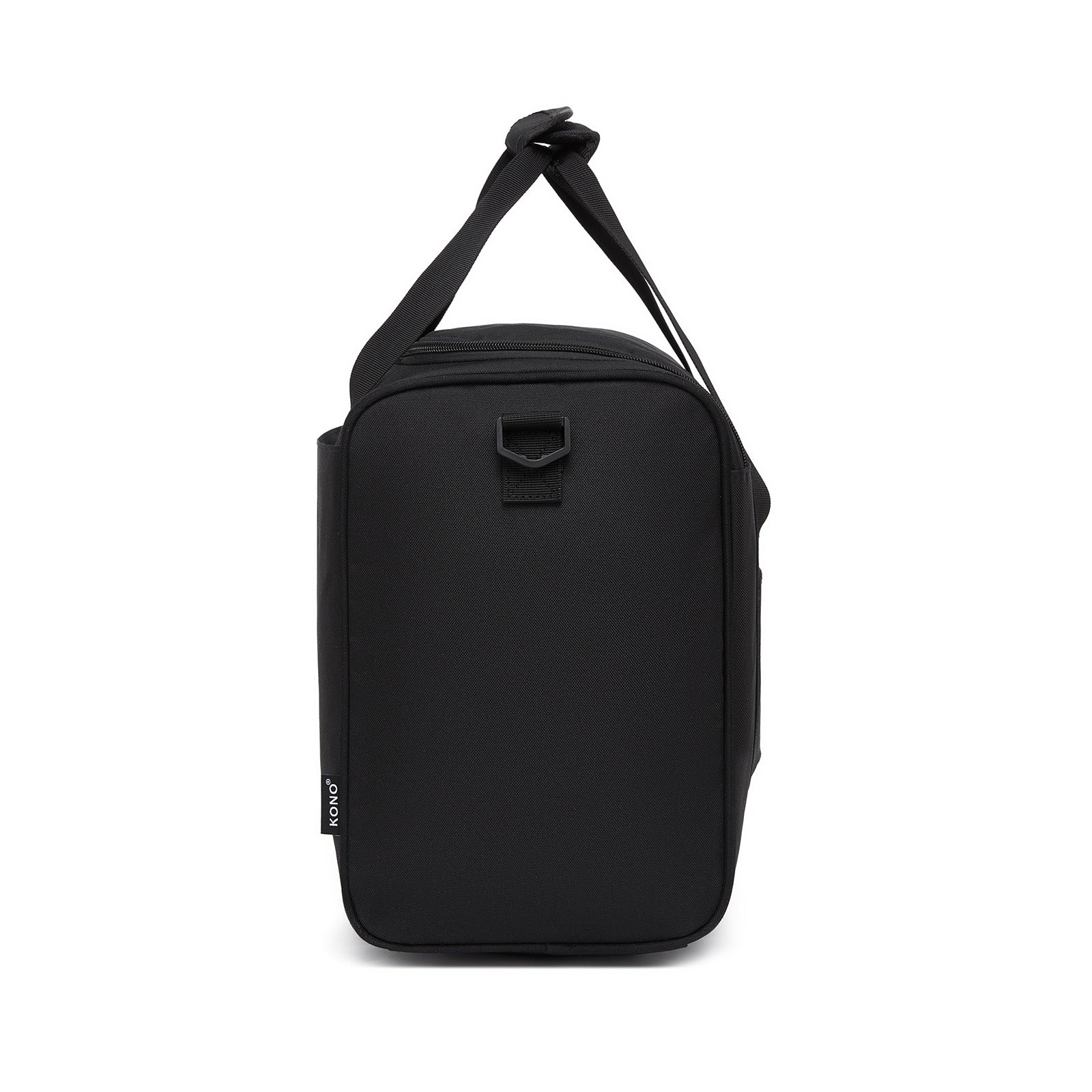 Kono Spacious Airline-Approved Cabin Travel Duffel (40×30×20 cm) - Roomy Weekender with U-Zip Opening (TVK2526) - Black