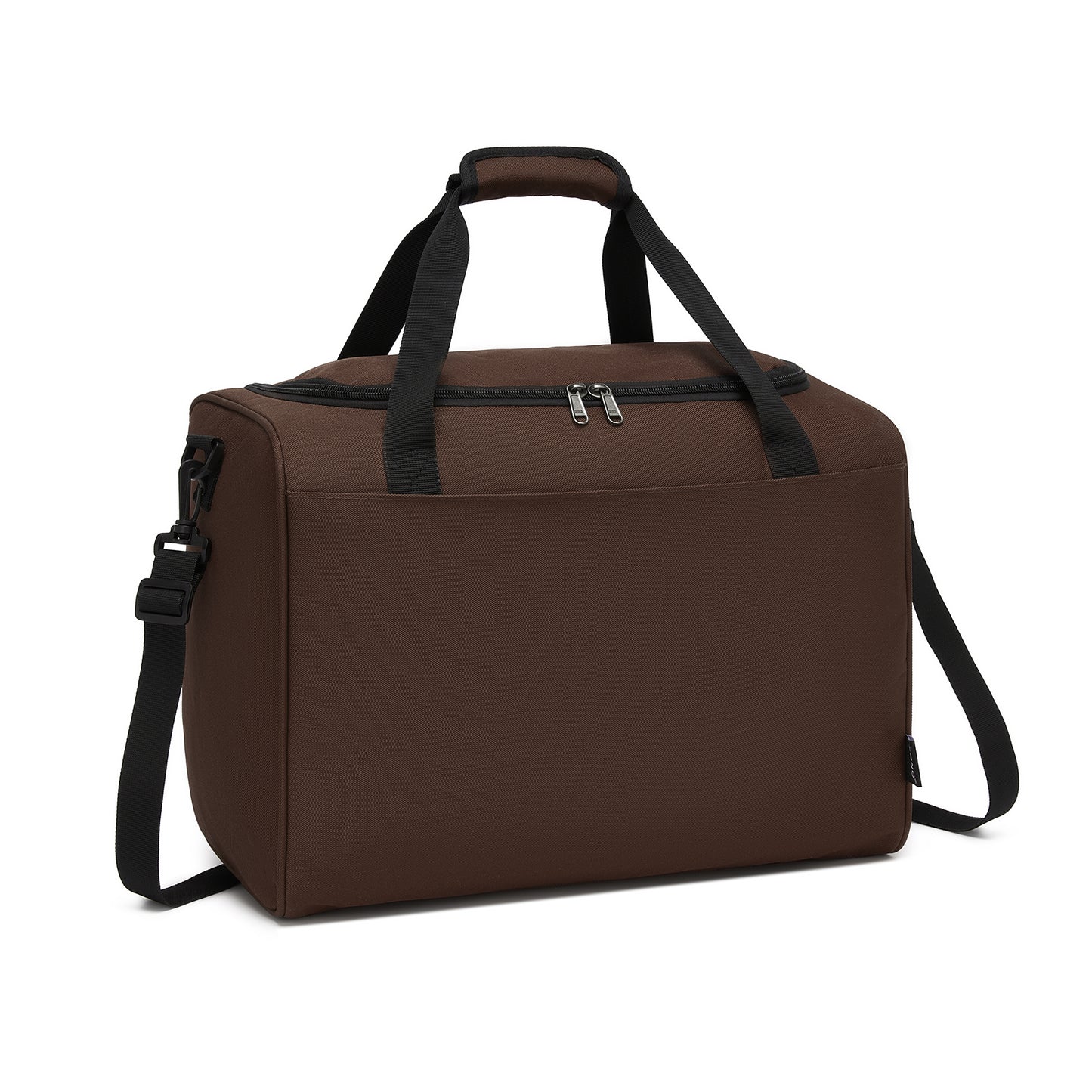 Kono Spacious Airline-Approved Cabin Travel Duffel (40×30×20 cm) - Roomy Weekender with U-Zip Opening (TVK2526) - Brown
