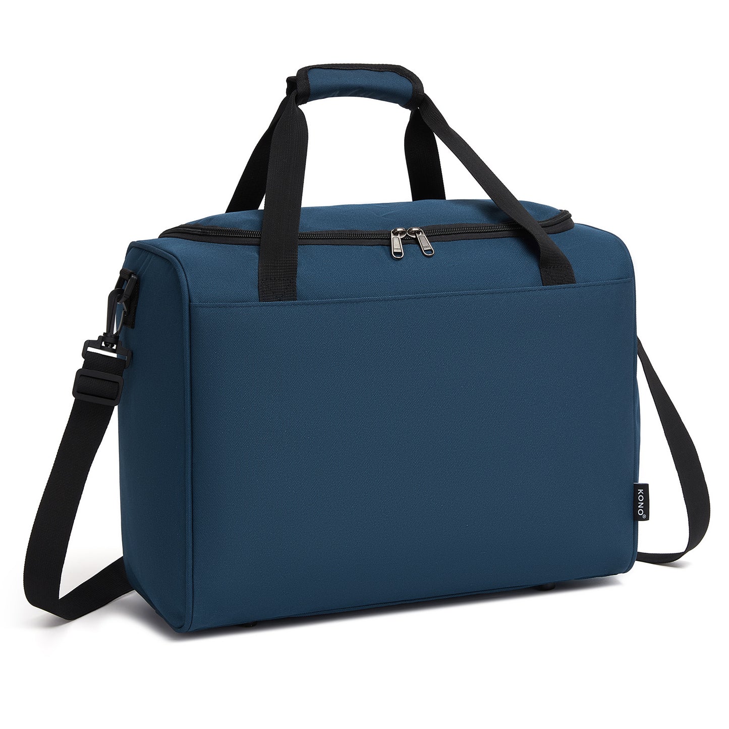 Kono Spacious Airline-Approved Cabin Travel Duffel (40×30×20 cm) - Roomy Weekender with U-Zip Opening (TVK2526) - Navy