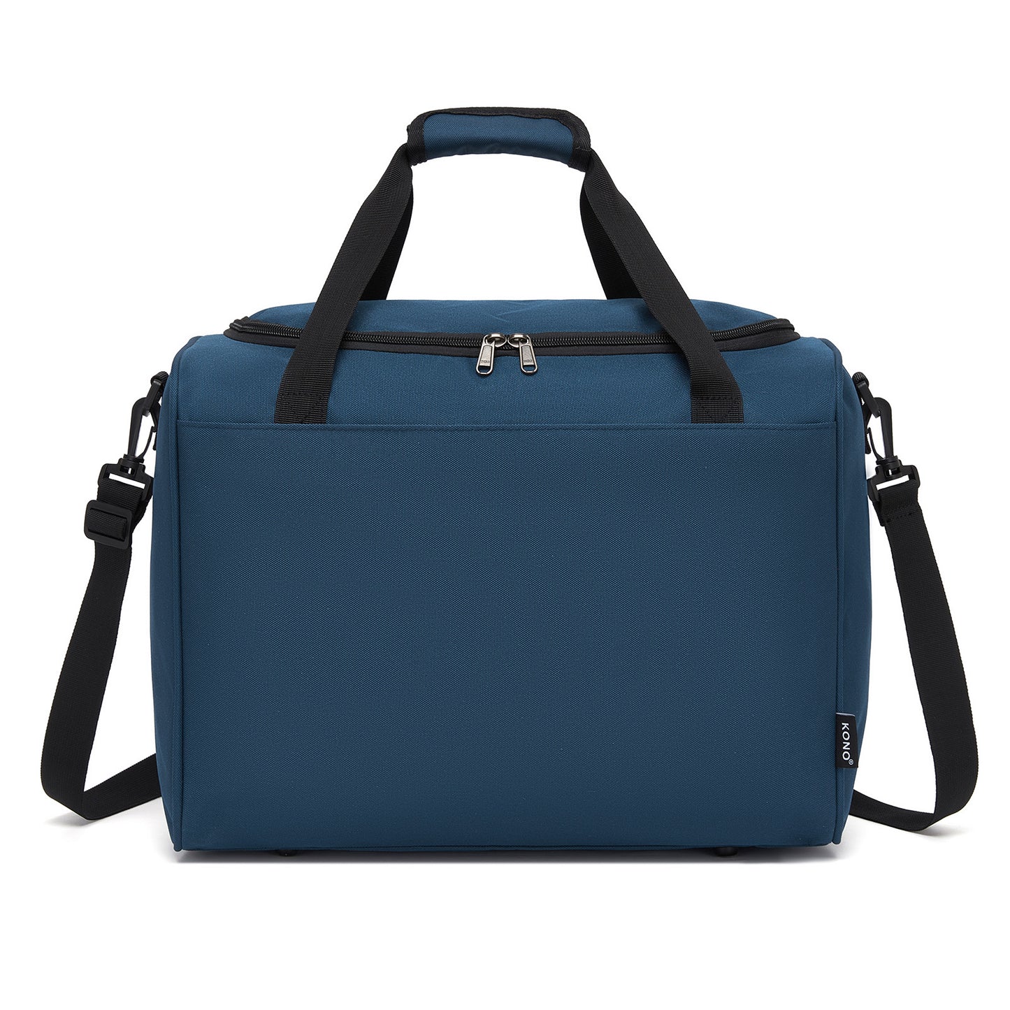 Kono Spacious Airline-Approved Cabin Travel Duffel (40×30×20 cm) - Roomy Weekender with U-Zip Opening (TVK2526) - Navy