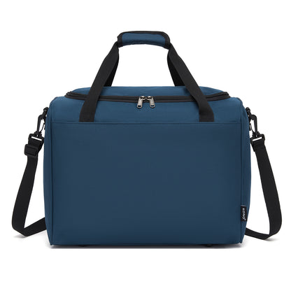 Kono Spacious Airline-Approved Cabin Travel Duffel (40×30×20 cm) - Roomy Weekender with U-Zip Opening (TVK2526) - Navy