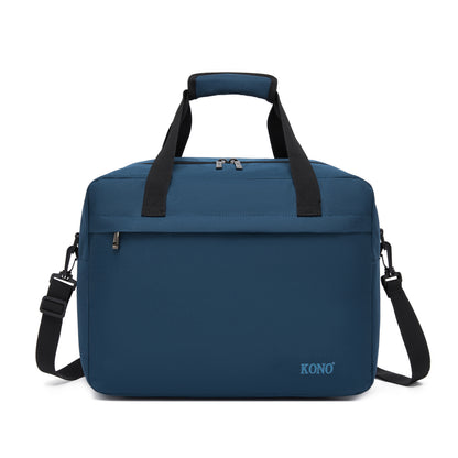 Kono 40×30×20 cm Large-Capacity Travel Bag–Airline-Approved Underseat Cabin Bag,Perfect for Fitness,Travel,and Weekend Getaways (TVK2560) - Navy