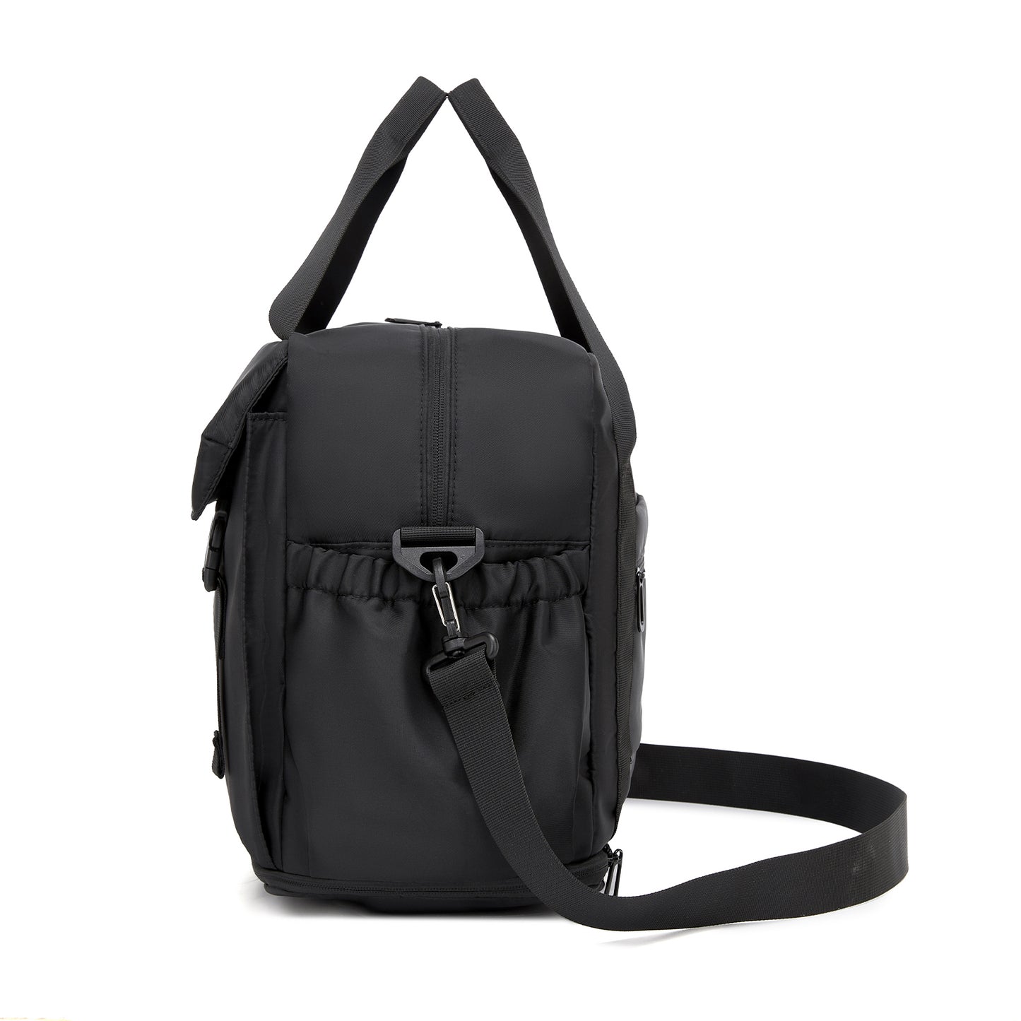 Kono Expandable Cabin Travel Bag 40×30×20cm - Large Capacity, Water-Resistant, Multi-Compartment Weekend & Carry-On Tote (TVK2613) - Black