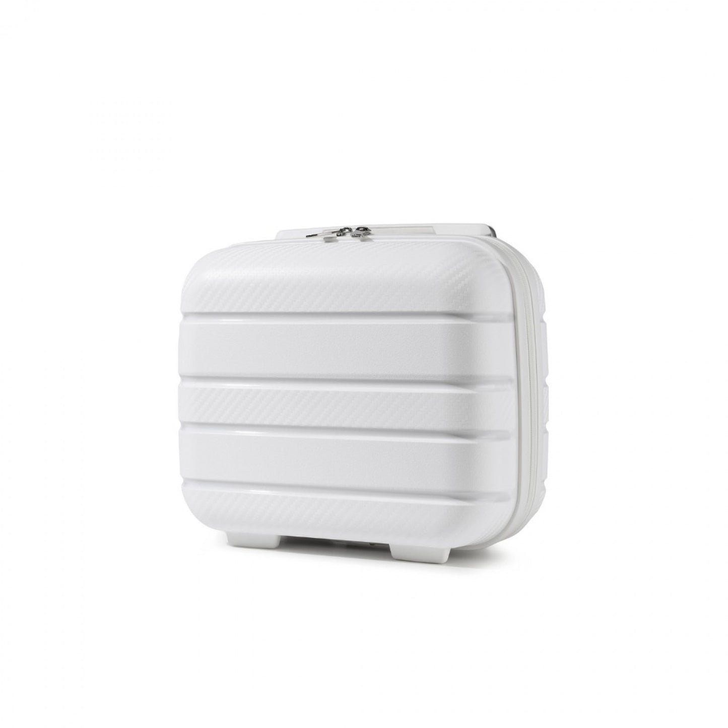 Kono Multi Texture Hard Shell PP Vanity Case Classic Collection (K2091L) - White