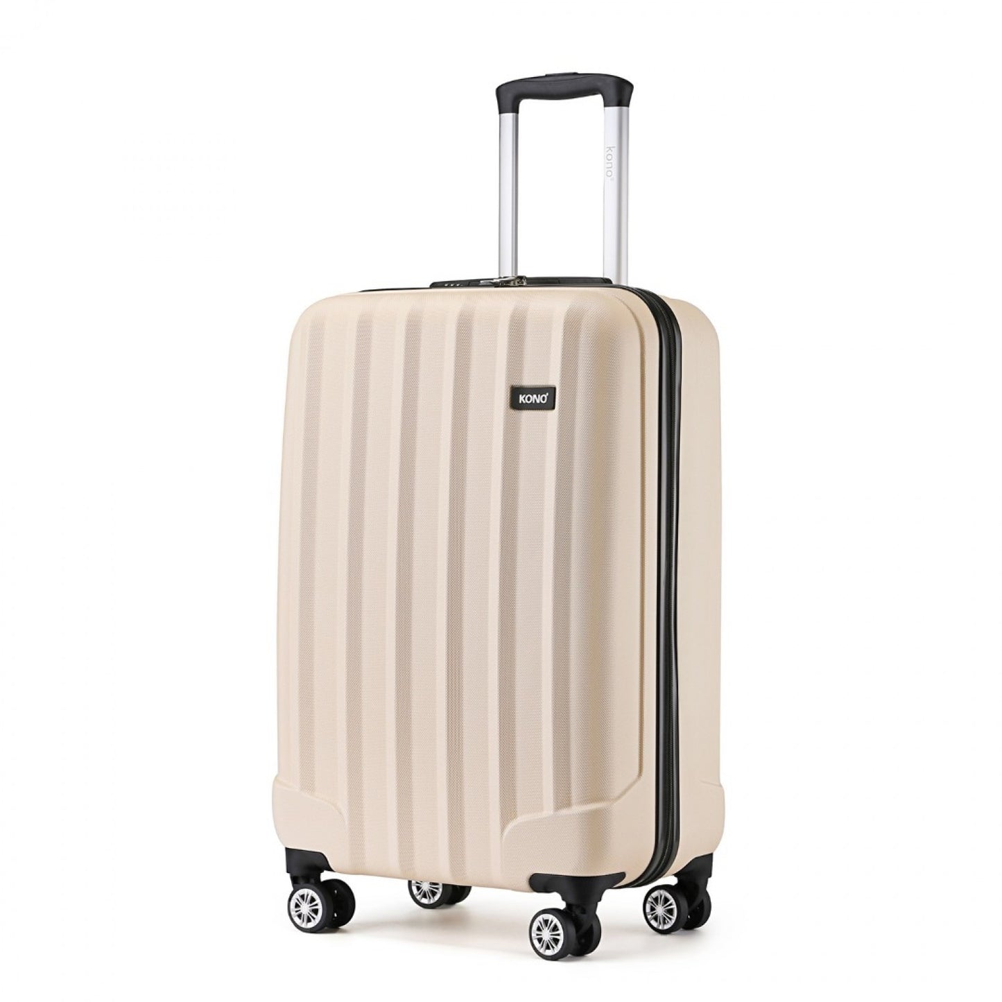 Beige Kono 19 inch hard shell cabin suitcase
